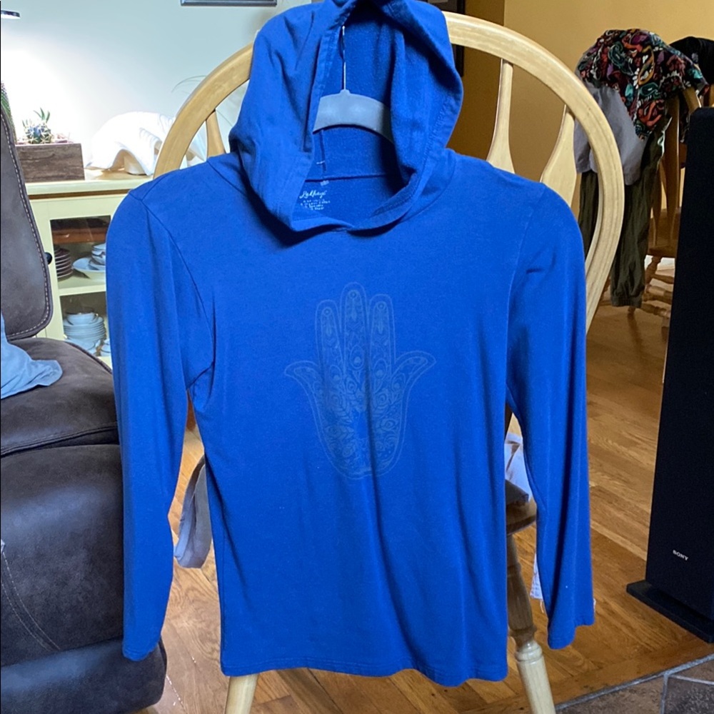 Blue hoodie